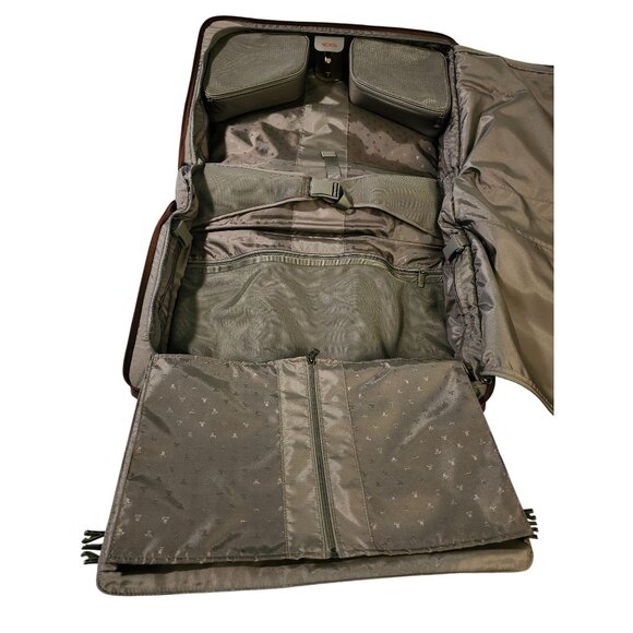 Tumi Alpha Brown Expandable Garment Roller Bag With Multiple Compartments - Picture 4 of 17